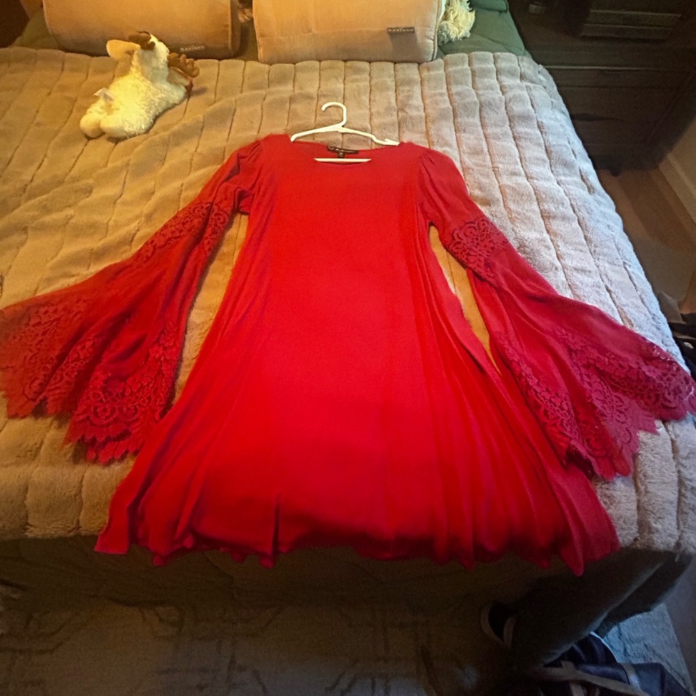 For Love And Lemons Vibrant Red Dress